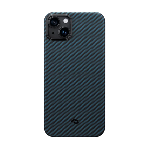 iPhone 14 Plus / 1500D Black/Blue (Twill) | Edge Case