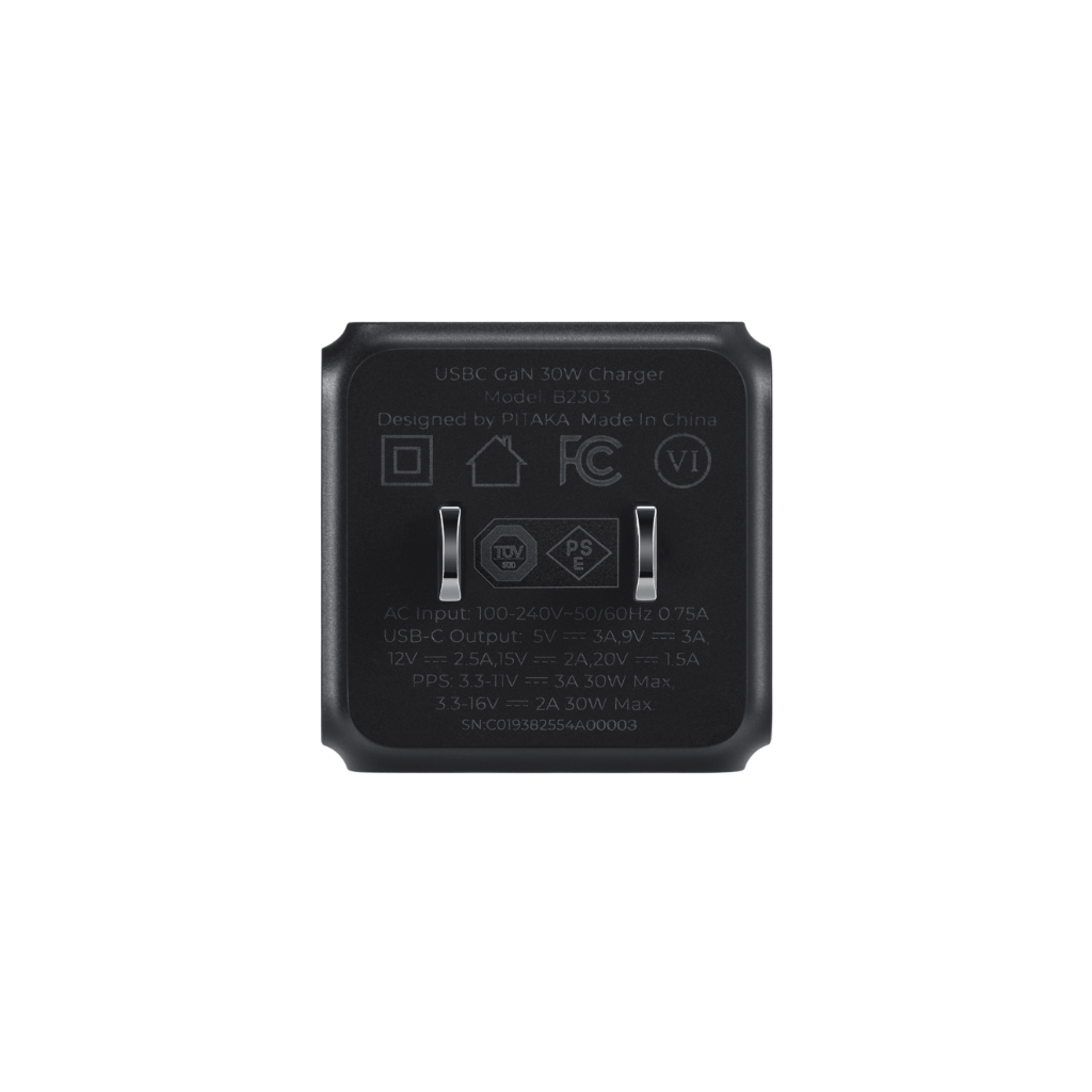 30W Charger or C-C Cable