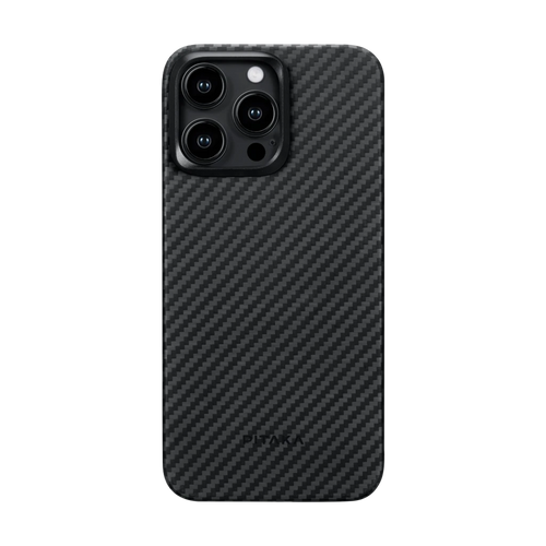 iPhone 15 Pro Max / 1500D Black/Grey (Twill) | Edge Case