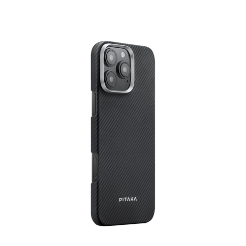 iPhone 16 Pro / 600D Black/Grey (Twill) | Ultra-Slim Case