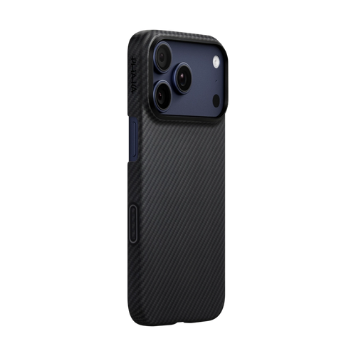 iPhone 17 Pro Max / 600D Black/Grey (Twill) (PitaTap™) | Ultra-Slim Case