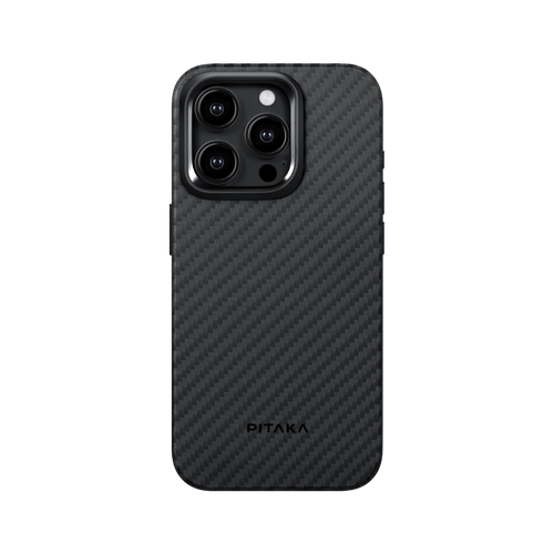 iPhone 15 Pro Max / 1500D Black/Grey (Twill) | Aramid UltraGuard Case