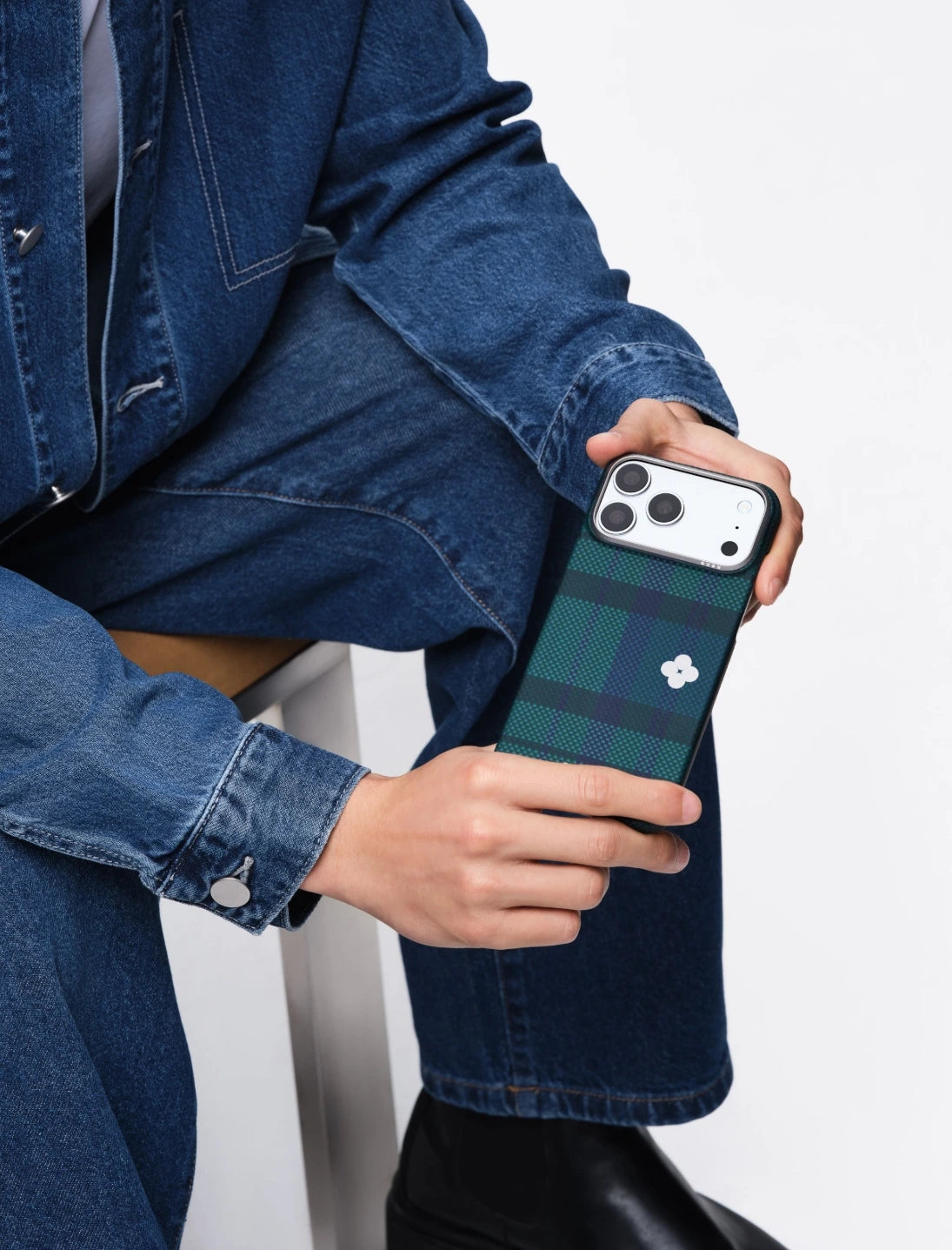 PITAKA × MÜNN | Flora in Grid Phone Case